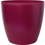 Plastia Plastový květináč Perla 16 cm vínový – Zboží Dáma