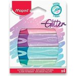 Maped Fluo Peps Glitter sada 4 barev 742046 – Hledejceny.cz