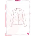 Takoy Elektronický PDF střih dámské sako z gabardénu Cassidy-40-46 – Hledejceny.cz