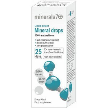 minerals70 Mineral Drops 100% přírodní koncentrát 50 ml