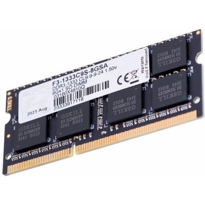 G.skill Ddr3 8Gb 1333Mhz Cl9 F3-1333C9S-8Gsa – Sleviste.cz