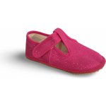 Beda barefoot bačkory růžová třpytka zúžené BF 060010 W 02 – Sleviste.cz