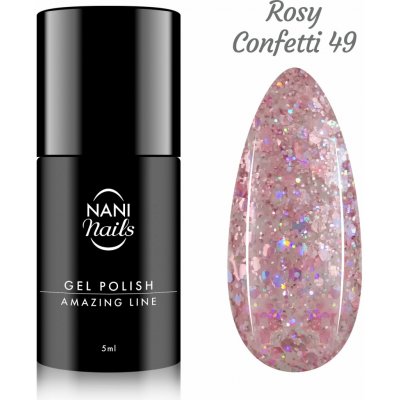 NANI gel lak Amazing Line Rosy Confetti 5 ml – Zboží Dáma