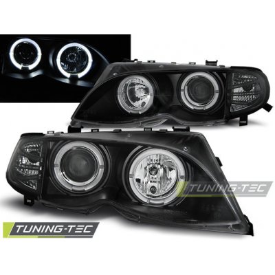 Tuning-Tec Přední čirá světla BMW 3 E46 (2001 - 2005) - černé - Angel Eyes – Hledejceny.cz
