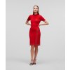 Dámská sukně Karl Lagerfeld Rhinestone Knit Skirt červená