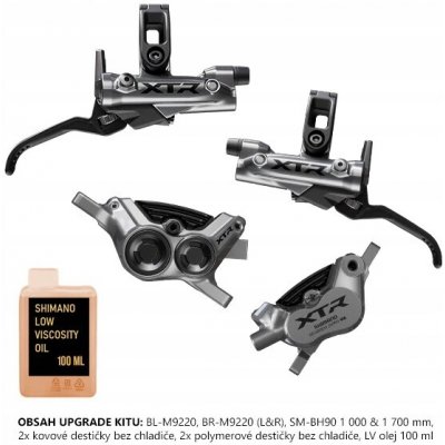 Shimano XTR BL-M9220/BR-M9220 přední + zadní Upgrade Kit – Zboží Mobilmania