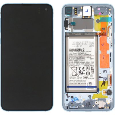 LCD Displej + Dotykové sklo + Rám + Baterie Samsung Galaxy S10e - originál