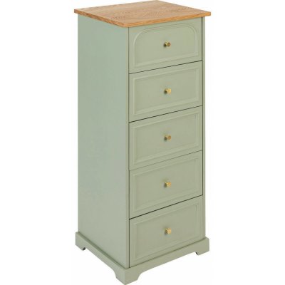 Atmosphera Komoda se zásuvkami MOHEA šalvějová 45 x 39 x 113 cm – Zboží Mobilmania