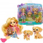 Mattel Enchantimals Gerika Golden Retriever s rodinkou – Hledejceny.cz