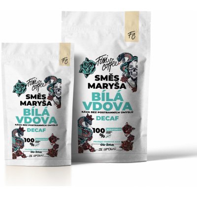 Fixi Coffee Maryša Bílá vdova bezkofeinová káva jemně mletá 250 g – Zboží Mobilmania