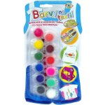 Barvy na textil štětec 12 ks na kartě – Zbozi.Blesk.cz