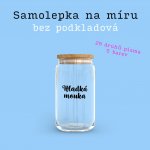 Daniela Design ® Samolepka na míru - bez podkladová Barva: Černá, Velikost: 12 cm, Volba písma: Font 19 – Sleviste.cz