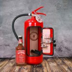 Hasicí bar červený Speciál s dřevěnou výplní – Zboží Dáma