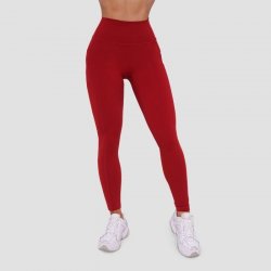 GymBeam Dámské legíny Ignite Dark Red