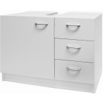 Casaria Skříňka pod umyvadlo se 3 zásuvkami SILKE, 63x30x54cm, bílá 100493 – Zboží Dáma