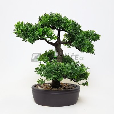 Umělý Bonsai Ficus mini v květináči, 32cm – Zboží Mobilmania