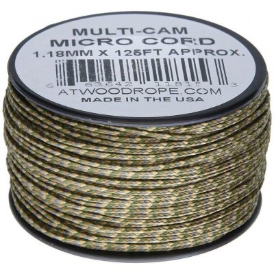 ArmyČastolovice.cz Šňůra MICRO CORD nylon na cívce 38 m 1,18 mm MULTI-CAM – Zboží Dáma