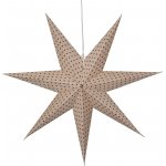 Star trading Vánoční papírová hvězda COTTON P.60 cm, bez světelného zdroje (083-00) – Hledejceny.cz