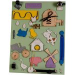 Kik KX4629 Dřevěná oboustranná manipulační tabule Farma – Hledejceny.cz