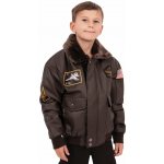 Rothco Bunda dětská WWII AVIATOR FLIGHT TMAVĚ HNĚDÁ – Zboží Dáma