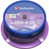 8 cm DVD médium Verbatim DVD+R DL 8,5GB 8x spindle, 25ks (43757)
