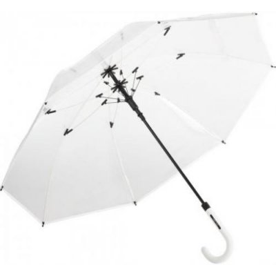 Comtessa průhledný holový deštník bílý 7112 – Zboží Mobilmania