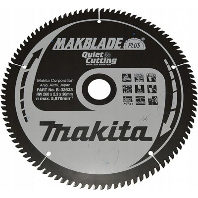 MAKITA KOTOUČOVÁ PILA 260x30x100z MAKBLADE PLUS NA DŘEVO – Zboží Dáma
