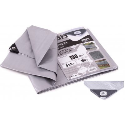 MasiPro Plachta 130g ŠEDÁ 3 x 5 m 102272 – Zboží Dáma