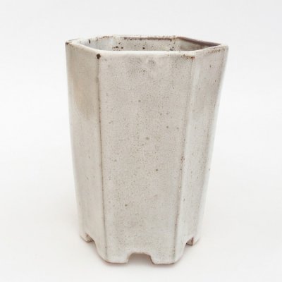 E-bonsai keramická bonsai miska 12,5 x 11,5 x 16,5 cm bílá – Zboží Dáma