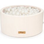Flumi bazén s kuličkami pěnový 90 x 40 cm béžový + 200 míčků – Sleviste.cz