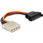 Delock 60115 Power Adapter SATA 15-pin samec na Molex samice 4-pin, 12cm – Hledejceny.cz