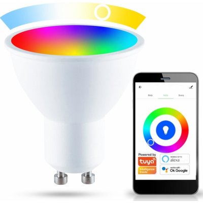 POLUX 7516 LED žárovka LED GU10 5,5W 400lm RGB Smart WiFi TUYA – Hledejceny.cz
