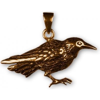 imago Bronzový amulet Havran FC21257X – Zboží Mobilmania