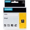 Barvící pásky Páska - DYMO 18490, S0718080 - 12 mm žlutá - černý tisk - NYLON - flexibilní - kompatibilní