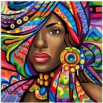 Norimpex Diamantové malování Afričanka 30 x 40 cm – Sleviste.cz