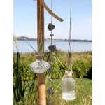 Závěsná skleněná dekorační vázička Lania - Ø 8*7,5cm - Chic Antique – Hledejceny.cz