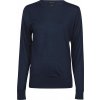 Dámský svetr a pulovr Tee Jays Dámský merino svetr s kulatým výstřihem modrá námořní