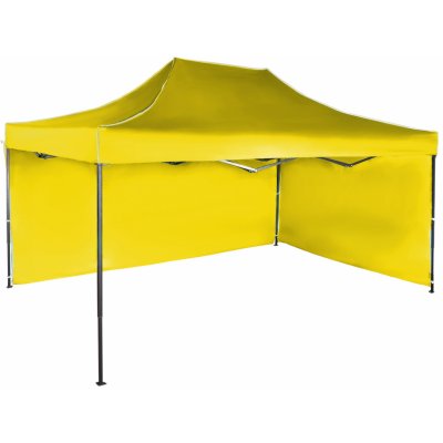 Expodum Nůžkový stan 3x4,5m ocelový Žlutá 2 boční plachty – Zboží Dáma