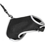 Postroj kočka vesta 24-42cm /1,20m černá TR 1ks – Zboží Mobilmania