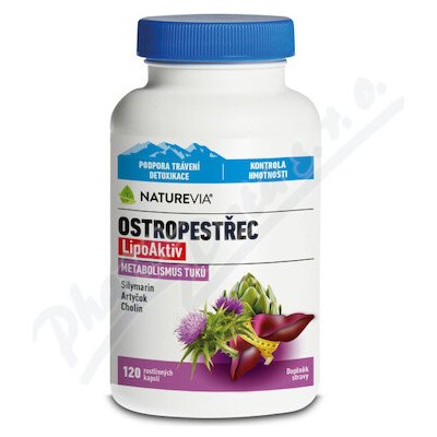 BIOVIT NatureVia Ostropestřec LipoAktiv 120 kapslí – Hledejceny.cz