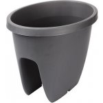 Plastkon Balkónový květináč Balconia OVI na zábradlí 30 cm antracit – Zboží Dáma