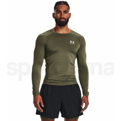 Under Armour pánské tréninkové tričko s dlouhým rukávem Ua HG Armour Comp LS marine od green/white – Hledejceny.cz