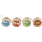 Jojo dřevěné 6cm zvířátka 4 druhy – Zboží Mobilmania