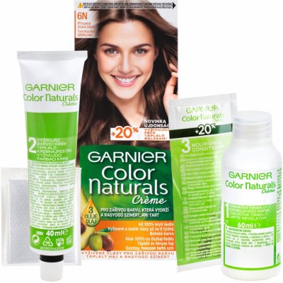 Garnier Color Naturals Créme barva na vlasy 6N Přirozená tmavá blond – Zbozi.Blesk.cz