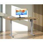 VCM Výškově nastavitelný stůl E-Lona 110x50, dub medový – Hledejceny.cz