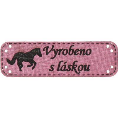 Naše galanterie Obdélník starorůžová koženka koník – Hledejceny.cz