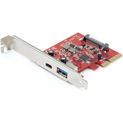StarTech.com 2-Port 10Gbps USB-A & USB-C PCIe Card, USB 3.1 Gen 2 PCI Express Type C/A Host Controller Card Adapter, USB 3.2 Gen 2x1 PCIe Desktop Expansion Add-On Card, Windows/macOS/Linux - Full/Low- – Zboží Mobilmania