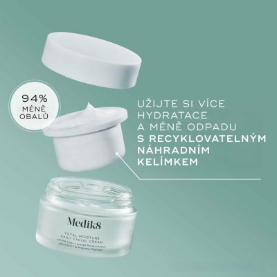 Medik8 Total Moisture Daily Facial Cream náhradní náplň 50 ml – Zboží Dáma