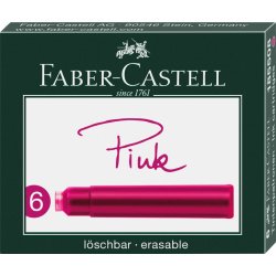 Faber-Castell Inkoustové bombičky růžové 0025/1855080 6 ks