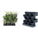 Sada závěsných vertikálních květináčů 12ks IO2W600S CASCADE GARDEN WALL – Sleviste.cz